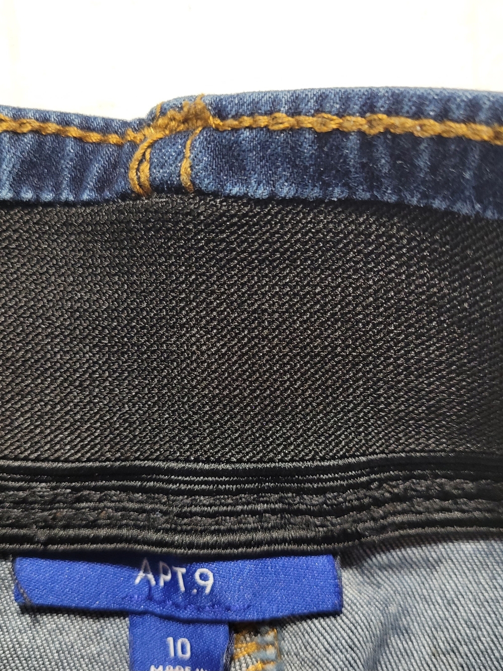 Apt. 9 Dark Blue High-Waist Button-Front Denim Pencil Skirt - Picture 2 of 3